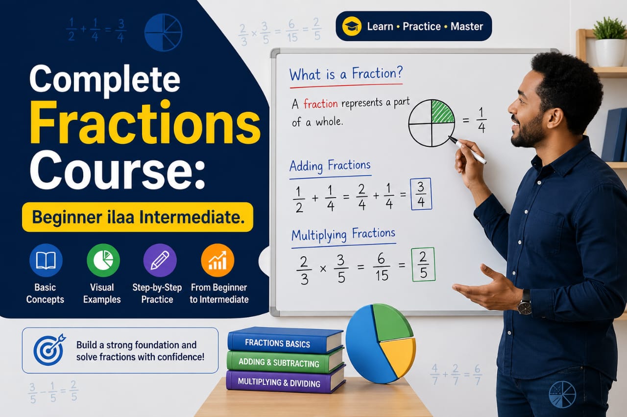 complete Fractions course : beginner ilaa dhamaadka