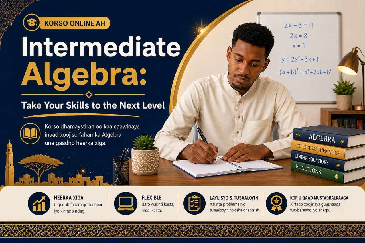 ALGEBRA – intermediate