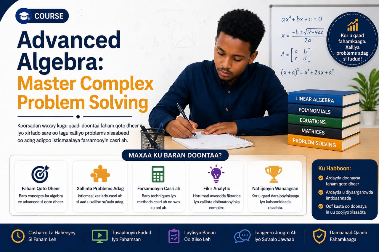 ALGEBRA – advanced.